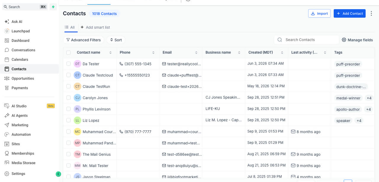 Client record